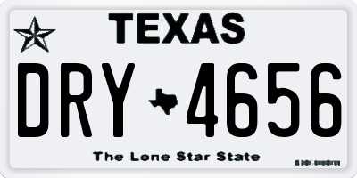TX license plate DRY4656