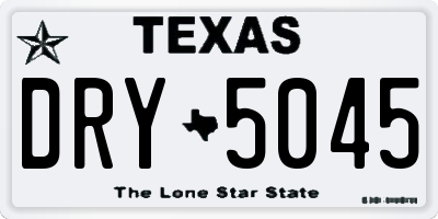 TX license plate DRY5045