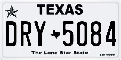 TX license plate DRY5084