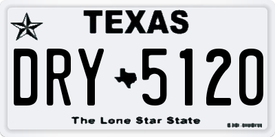 TX license plate DRY5120