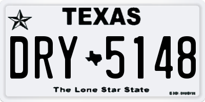 TX license plate DRY5148