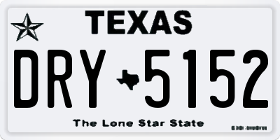 TX license plate DRY5152
