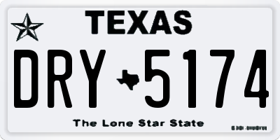 TX license plate DRY5174