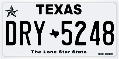TX license plate DRY5248