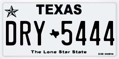 TX license plate DRY5444