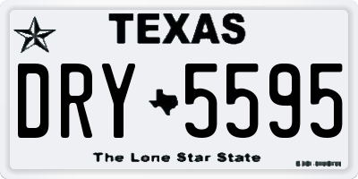 TX license plate DRY5595