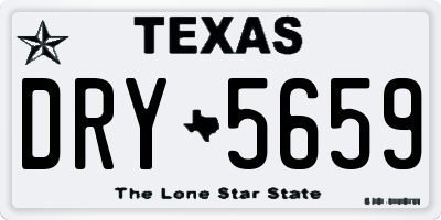 TX license plate DRY5659