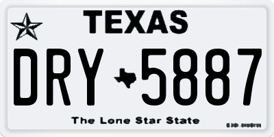 TX license plate DRY5887