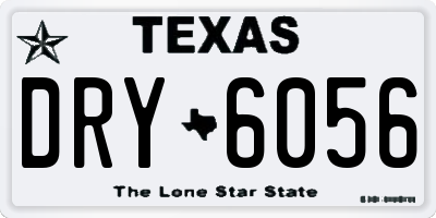 TX license plate DRY6056