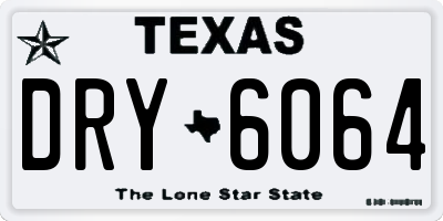 TX license plate DRY6064
