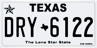 TX license plate DRY6122