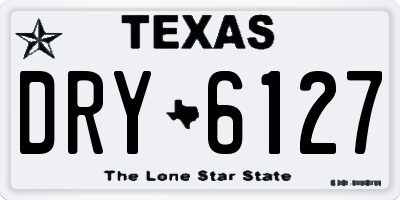 TX license plate DRY6127