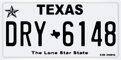 TX license plate DRY6148