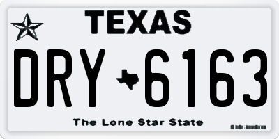 TX license plate DRY6163