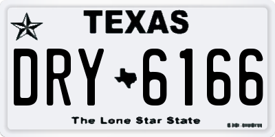 TX license plate DRY6166