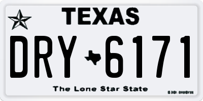 TX license plate DRY6171