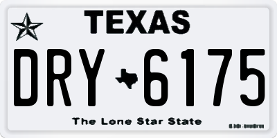 TX license plate DRY6175