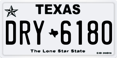 TX license plate DRY6180