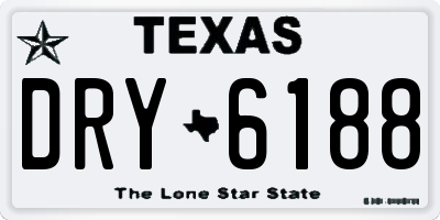 TX license plate DRY6188