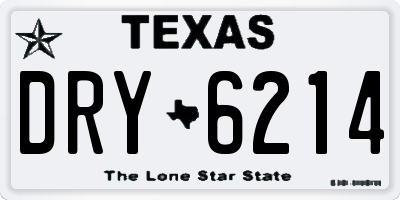 TX license plate DRY6214