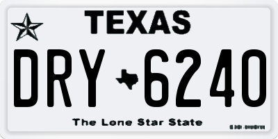 TX license plate DRY6240