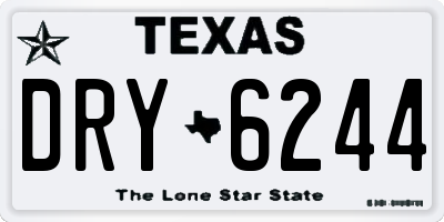 TX license plate DRY6244