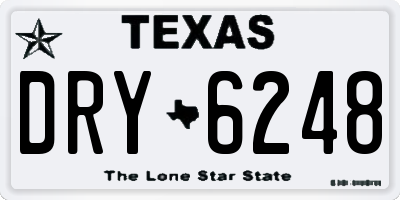 TX license plate DRY6248
