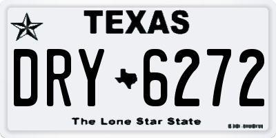 TX license plate DRY6272