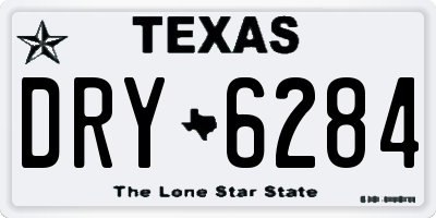 TX license plate DRY6284