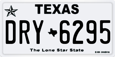 TX license plate DRY6295