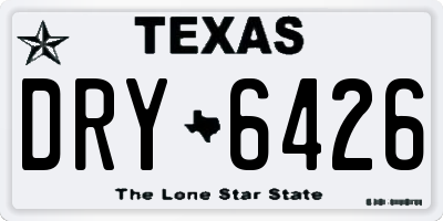TX license plate DRY6426