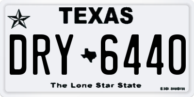 TX license plate DRY6440