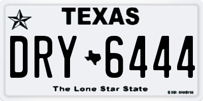 TX license plate DRY6444