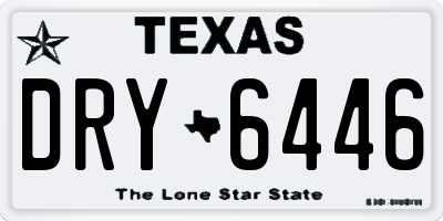 TX license plate DRY6446