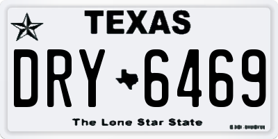 TX license plate DRY6469
