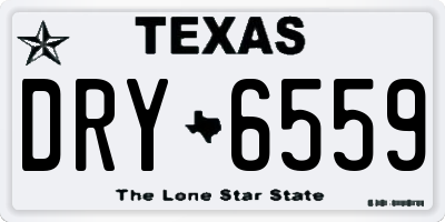 TX license plate DRY6559