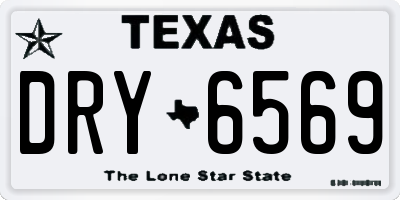 TX license plate DRY6569