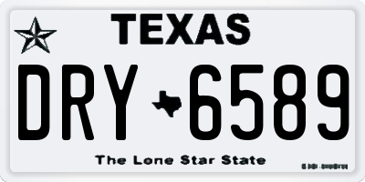 TX license plate DRY6589