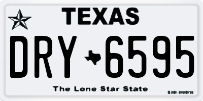 TX license plate DRY6595