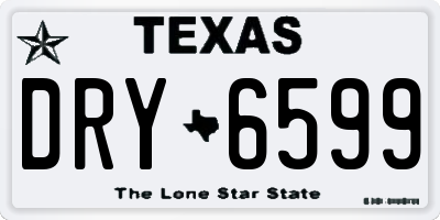 TX license plate DRY6599