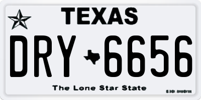 TX license plate DRY6656
