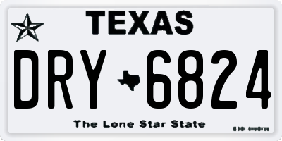 TX license plate DRY6824