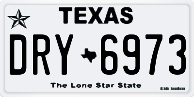 TX license plate DRY6973