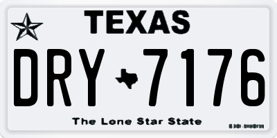 TX license plate DRY7176