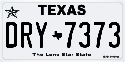 TX license plate DRY7373