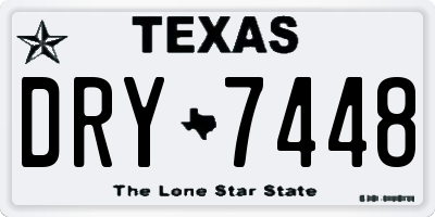 TX license plate DRY7448