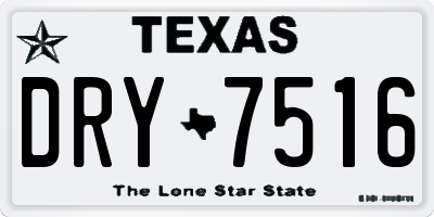 TX license plate DRY7516