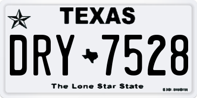 TX license plate DRY7528