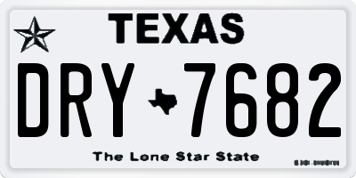 TX license plate DRY7682