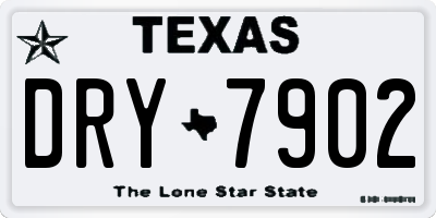 TX license plate DRY7902